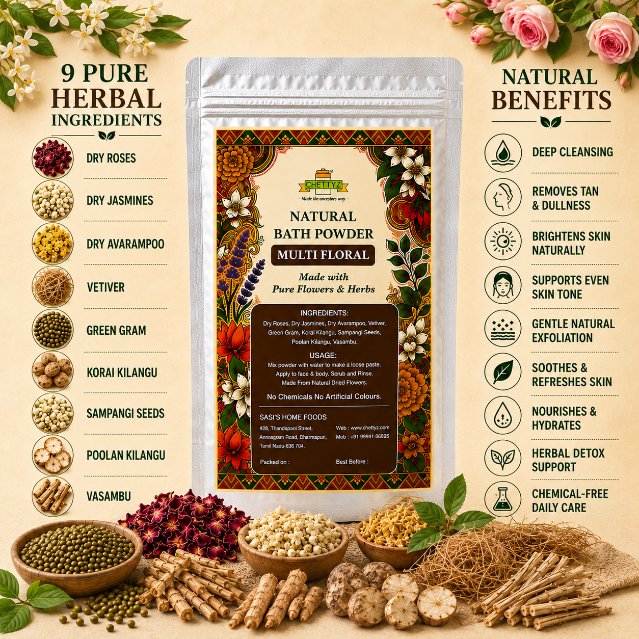 Multifloral Bath Powder