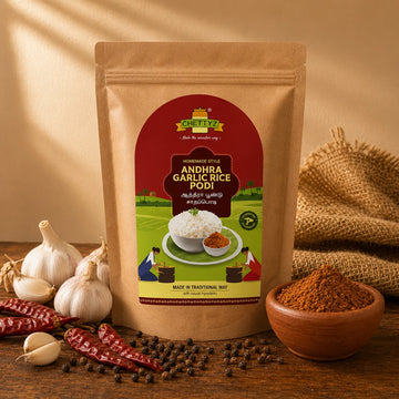 Homemade Style Andhra Garlic Rice Podi