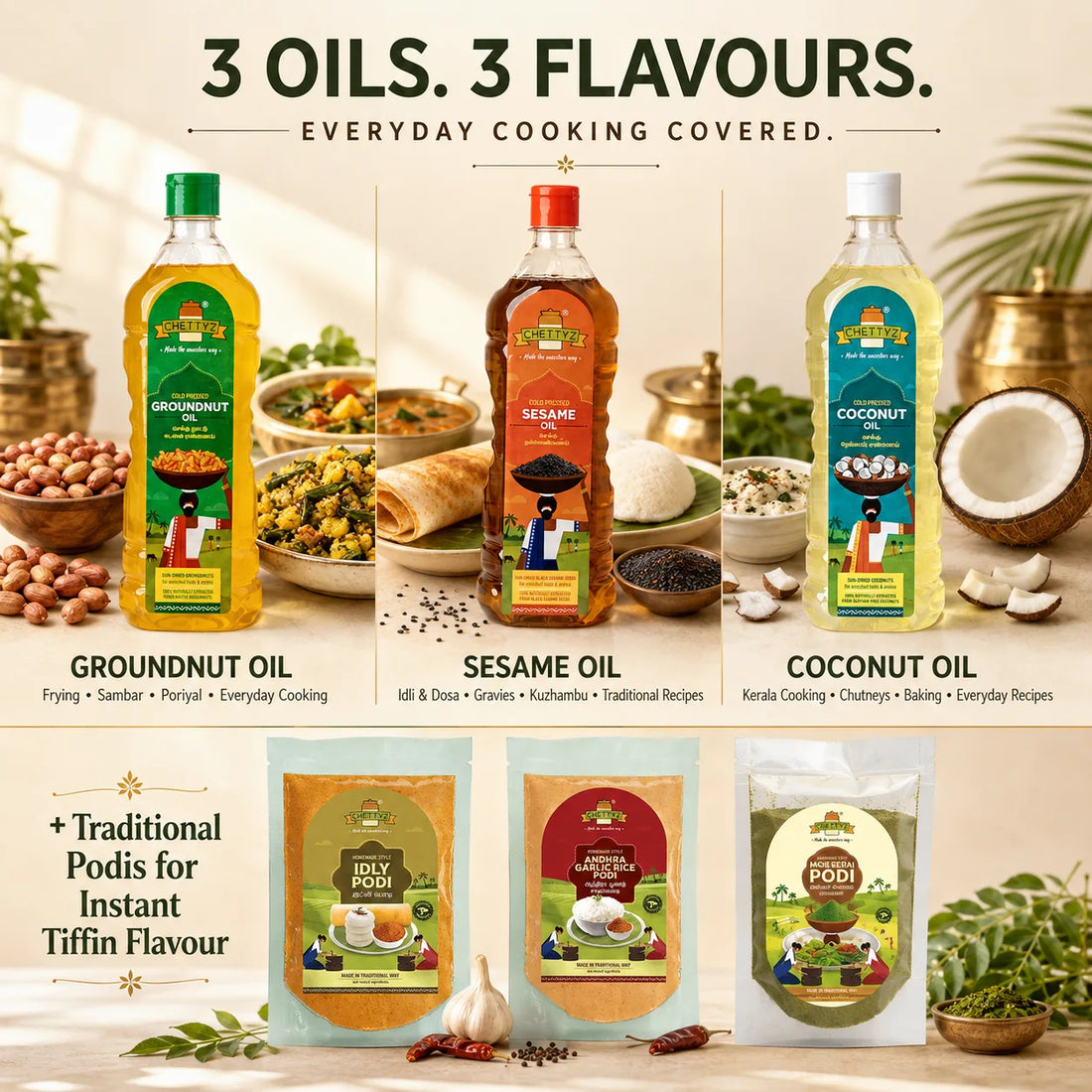 Chettyz Traditional Kitchen Essentials Pack
