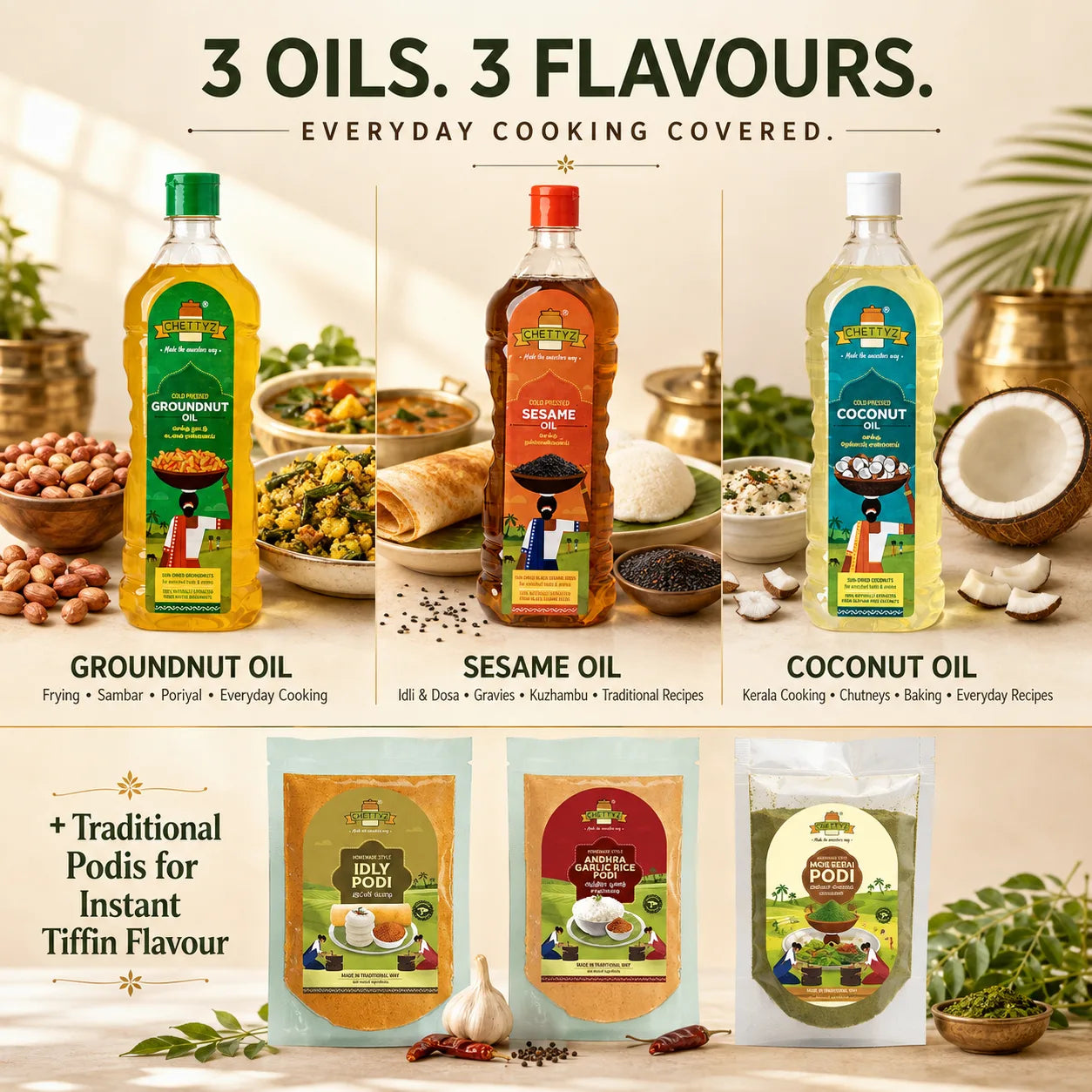 Chettyz Traditional Kitchen Essentials Pack