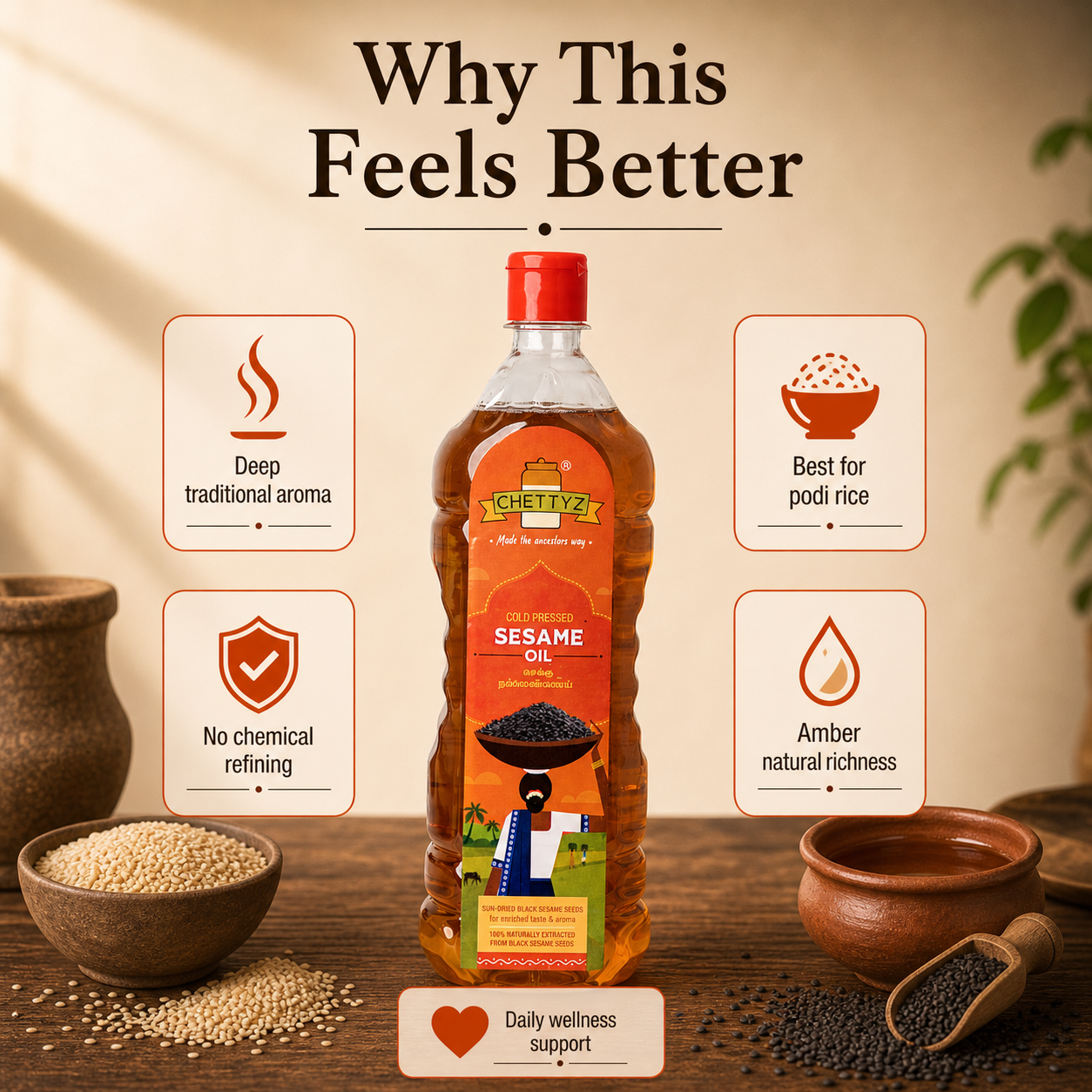 Cold-pressed Sesame Oil