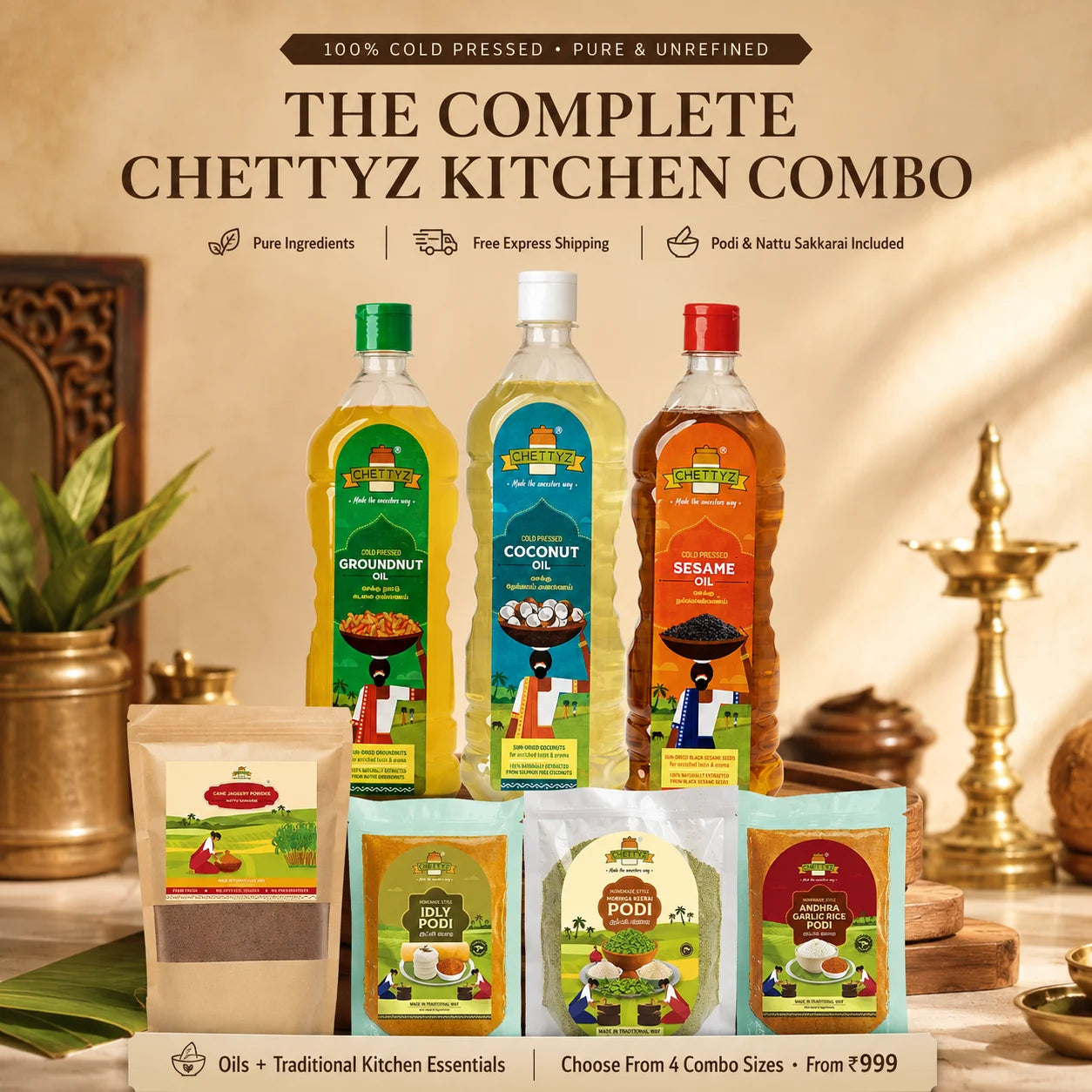 Chettyz Traditional Kitchen Essentials Pack