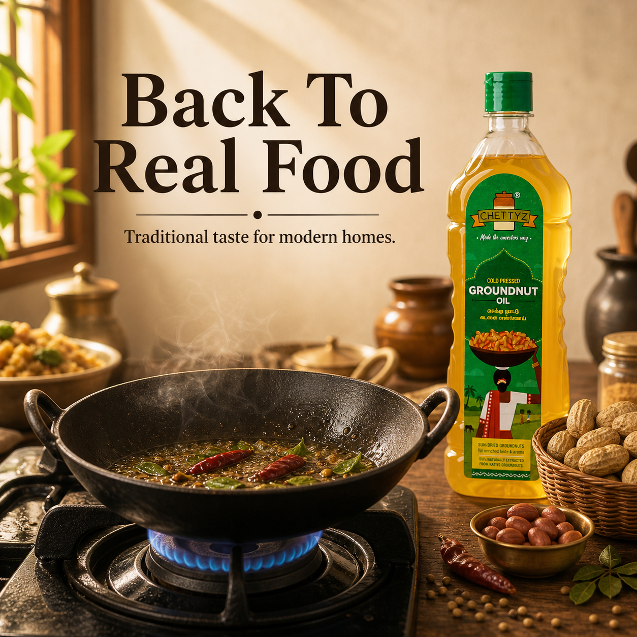 Cold Pressed Groundnut Oil
