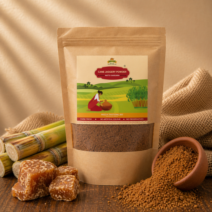 Cane Jaggery Powder (Nattu Sakkarai)
