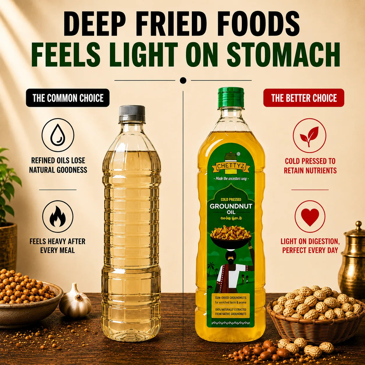 Cold Pressed Groundnut Oil