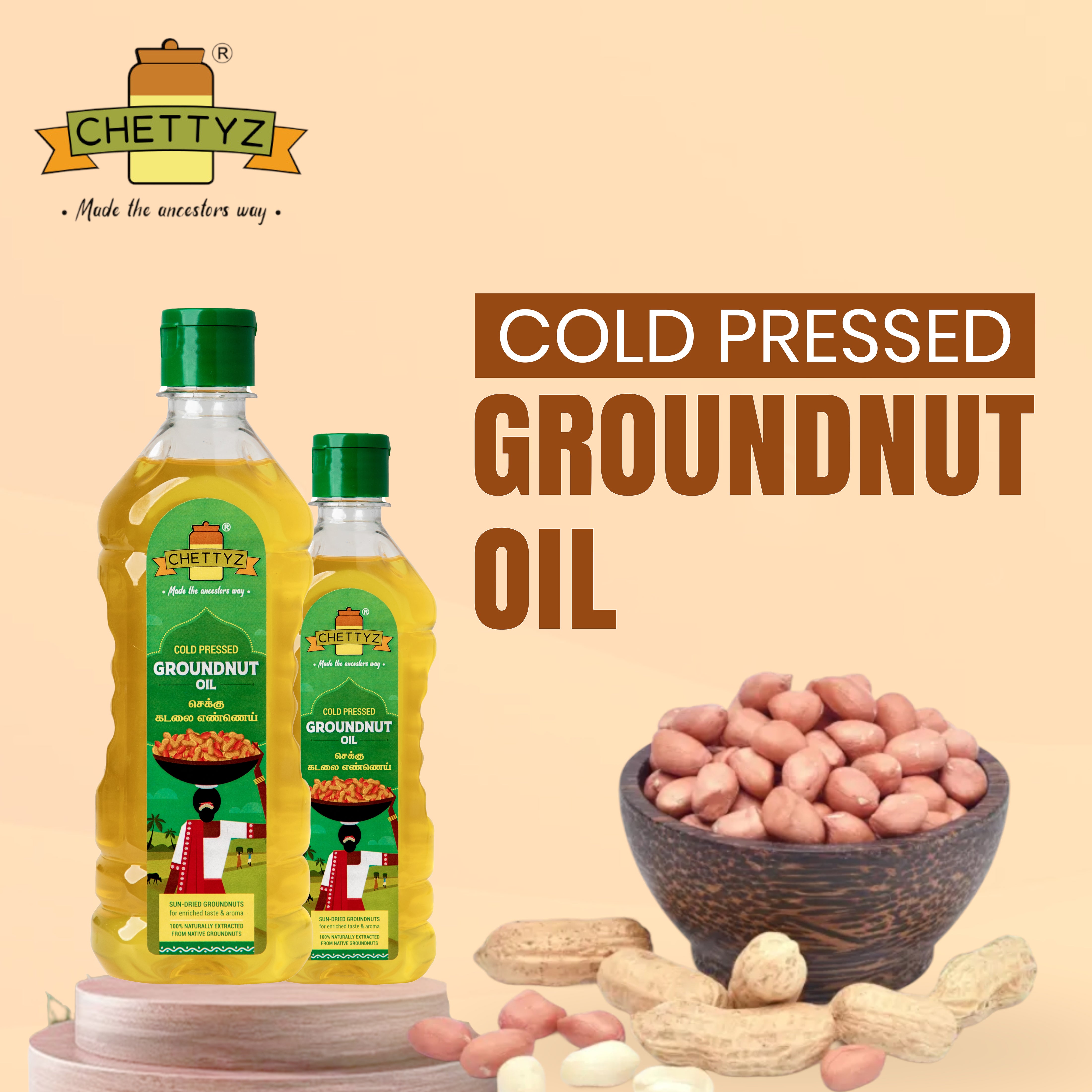 Cold Pressed Native Groundnut Oil