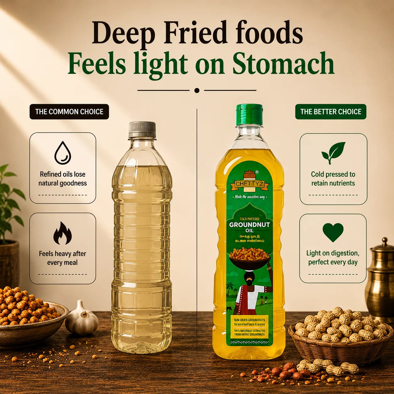 Cold Pressed Groundnut Oil