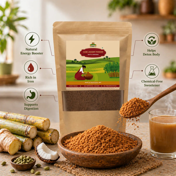 Cane Jaggery Powder (Nattu Sakkarai) — alternate view