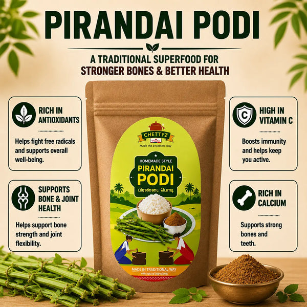 Homemade Style Pirandai Podi (For Rice & Idli/Dosa) — alternate view