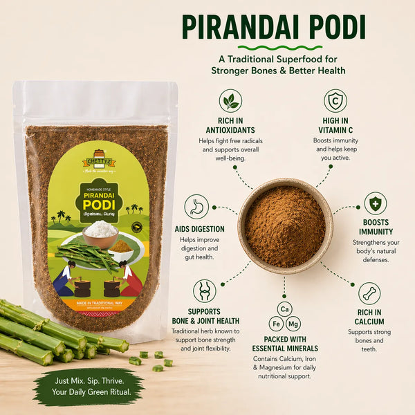 Homemade Style Pirandai Podi (For Rice & Idli/Dosa) — alternate view
