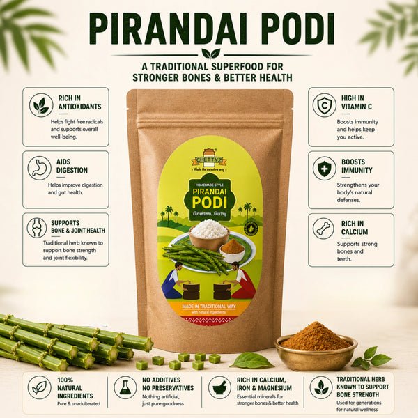 Homemade Style Pirandai Podi (For Rice & Idli/Dosa) — alternate view