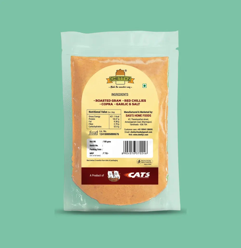 Homemade Style Andhra Garlic Rice Podi