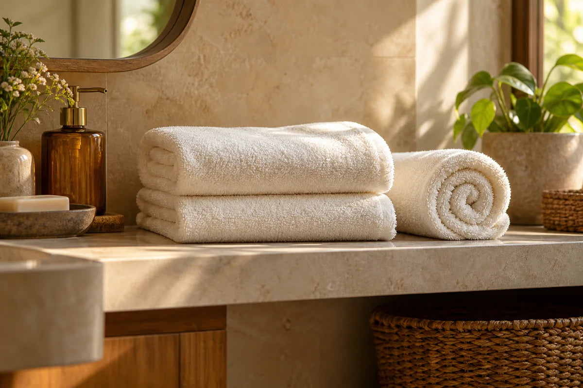 Bath towels serving or usage idea
